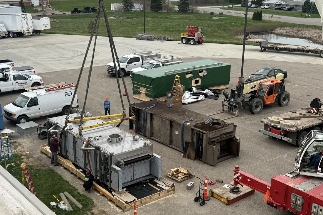 Rigging a process skid — lift plan and set